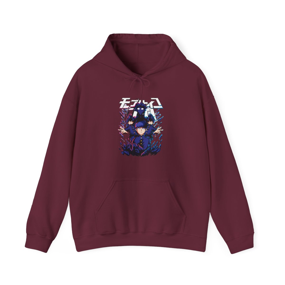 Mob Psycho 100 Hoodie Blue Spirit Energy Jumper - alternate angle 3, merchandise
