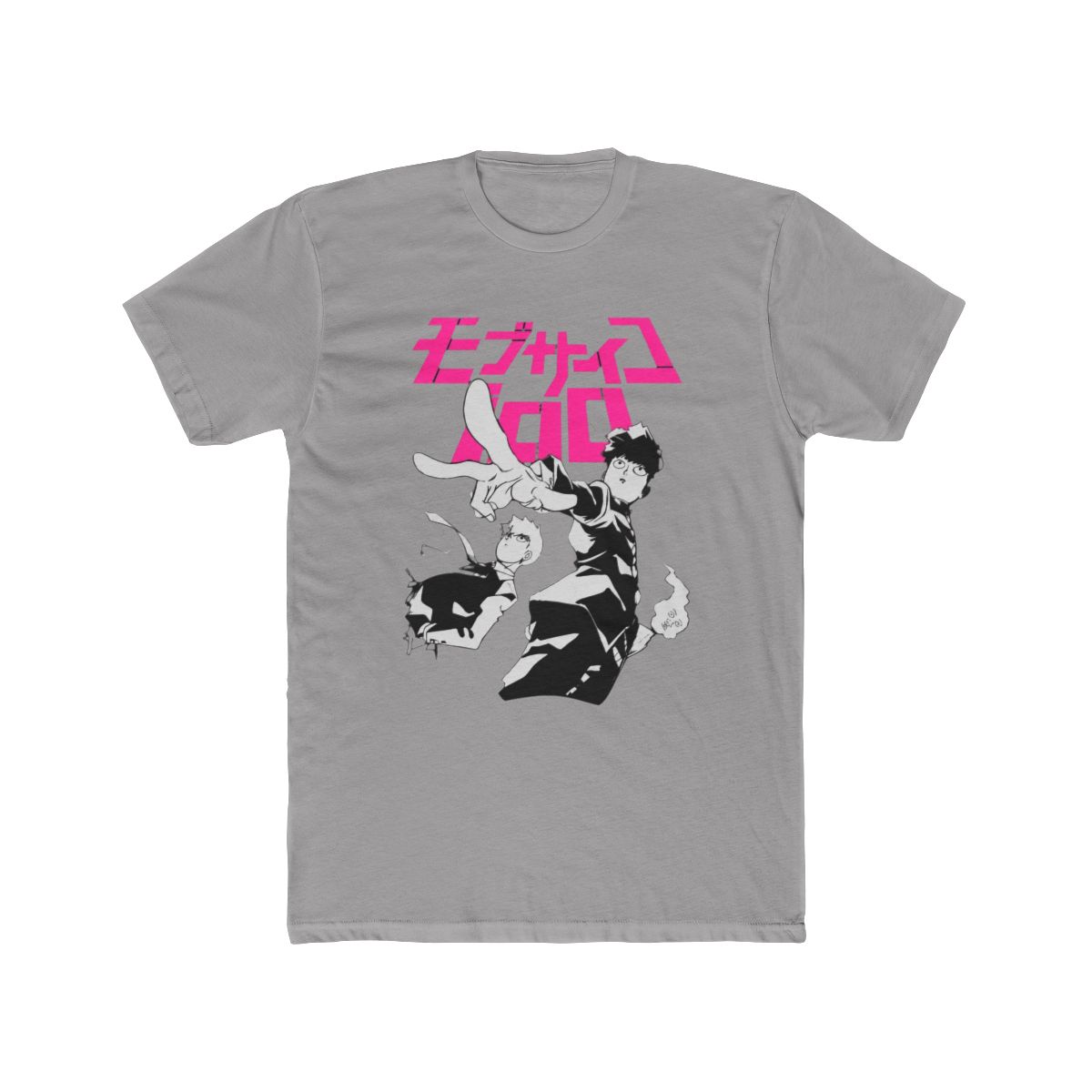 Mob Psycho 100 Key Art Fitted Crew T Shirt, Shigeo Arataka Dimple, Action Sequence Manga Anime-X-Large - Official t-shirts merchandise