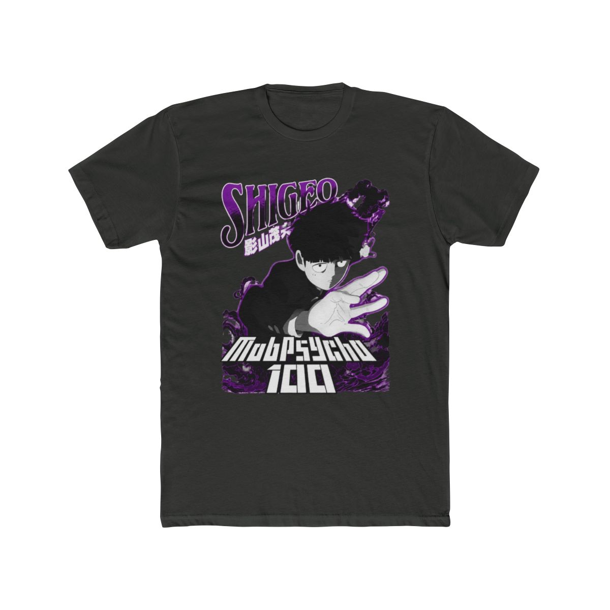 Mob Psycho 100 Shigeo Purple And Black T Shirt - alternate angle 5, merchandise